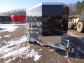 8ft Black Cargo Enclosed Trailer with Ramp