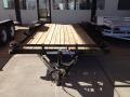 18ft Flatbed Utility Car Hauler-Black Steel Frame and Wood Deck