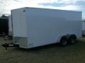 WHITE 16FT ENCLOSED CARGO TRAILER WITH RAMP