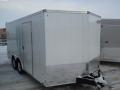 16FT Enclosed White Cargo Trailer with Ramp