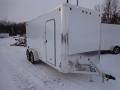 16ft Flat Front Cargo Trailers - White
