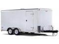 12FT TANDEM AXLE  CARGO-WHITE FLAT FRONT 