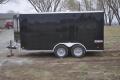 14ft  Enclosed Cargo Black V-Nose T/A E-Track and D-Rings