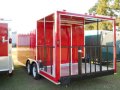 Red 20ft BBQ Concession Trailer w/Porch