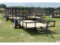 10ft Black with Wood Deck Utility Trailer