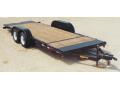 20ft Tandem Axle Tilt Trailer-Black Steel Frame with Wood Deck