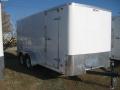 16ft Tandem Axle-White Flat Front