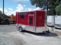 6 x 12 enclosed toy hauler trailer w bed finished