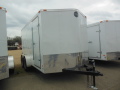 14ft Double Rear Doors-White-Wedge Nose