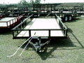 20ft pipe rail utility trailer with ramp