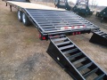 25FT Gooseneck Flatbed W/ Dove Tail AND 7000LB Axles