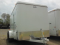 12ft White Tandem Axle-Double Rear Doors