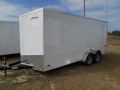 16FT WHITE ENCLOSED WITH WEGE FRONT