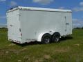 White 14 ft Cargo Trailer in White-Flat Front