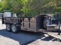14 ft Tandem 7000lb Axle Black Dump Trailer