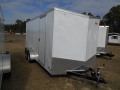 WHITE 14FT CARGO WITH 2-3500LB AXLES