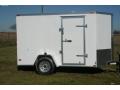 White Single Axle 12ft Trailer