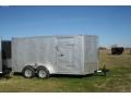 16ft Tandem Axle Trailer - Silver Flat Front