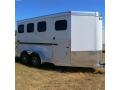 3 Horse Aluminum BP with Feed Doors and Mats 