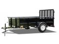 12FT Single 3500lb Axle Solid Sides Utility Trailer