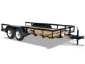 12FT TANDEM AXLES, REAR GATE, SPARE TIRE MOUNT