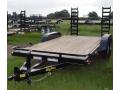 16ft Mini Excavator Equipment Trailer-Stand up Ramps