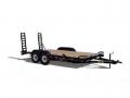 18ft Tandem Axle Equipment Trailer-Stand Up Ramps