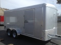 16ft Silver cargo trailer flat front w/ramp