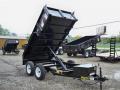 10ft Tandem 3500 lb Axle Black Dump Trailer