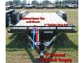 16ft Wood Deck Equipment Trailer with Ramps