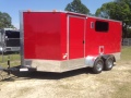 14ft Tandem Axle - Landscaping Trailer - Red