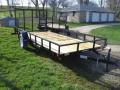 14ft Utility Trailer Treated Wood Deck