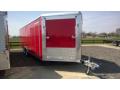 Red Aluminum Enclosed Cargo/Auto Trailer