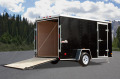 12ft BLACK ENCLOSED CARGO TRAILER WITH RAMP
