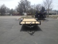 18+2ft open car hauler-black steel frame w/wood decking