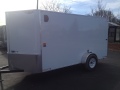 12ft v-nose cargo trailer-double rear doors