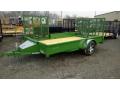 Green Steel Frame with Wood Deck 12ft Utility Trailer