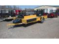 Yellow 14ft Side and Rear Load ATV Trailer