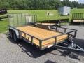 16ft Grey Pipe Utility Trailer