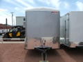10ft White/Silver Cargo Trailer-Flat Front
