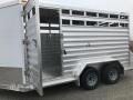 14ft Aluminum Livestock Bumper Pull Trailer