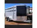 16ft Aluminum Bumper Pull Livestock Trailer w/Electric Brakes