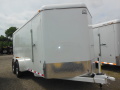 16ft White with Rear Ramp Cargo Trailer