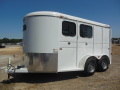     2 horse trailer w/bumper pull and steel frame