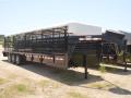 32ft Bar Top Gooseneck with Covered Tarp-Tri Axle