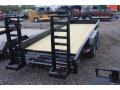 20FT EQUIPMENT TRAILER- BLACK STAND UP RAMPS