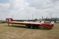 Red 34+5ft Flatbed/Equipment Trailer