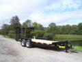 16ft Equipment Trailer Wood Deck with Ramps
