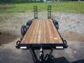 16ft Black Equipment Trailer w/Dovetail and Stand Up Ramps