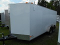 16FT WHITE ENCLOSED CARGO WITH V-NOSE